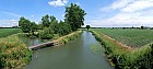 Marais poitevin - Canal de la vieille Autize, vu du pont de l'Ouillette