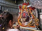Katmandou, ruelles (tole) et temples - Akash Bhairav