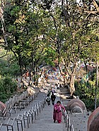 Swayambunath, depuis Durbar Square - 