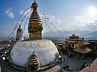 Swayambunath, depuis Durbar Square - 