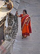 Swayambunath, depuis Durbar Square - 