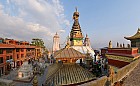 Swayambunath, depuis Durbar Square - 