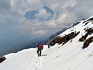 trekking de Somdang (3270 m)  Tipling (2100m) par un col  3900 m - Descente vers Ruby Valley et Tipling