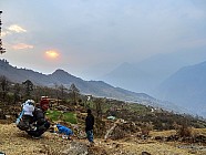 trekking de Somdang (3270 m) � Tipling (2100m) par un col � 3900 m - 