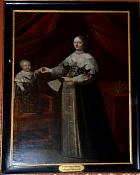 rez-de-chaussée - Anne d?Autriche et le dauphin future Louis XIV