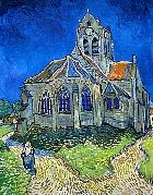 Randonnée Auvers-sur-Oise - L'église d'Auvers, Vincent Van Gogh, 1890