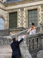 Jardin de Diane et les cours - Escalier en fer--cheval
