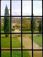 Flaran - Vue sur le jardin depuis l'appartement des moines