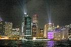Hong Kong  - clairant le ciel : Bank of China et Honk Kong & Shanghai Bank