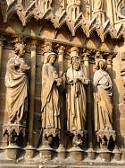 Cathédrale de Reims - Joseph, Marie, le vieillard Simon, Servante