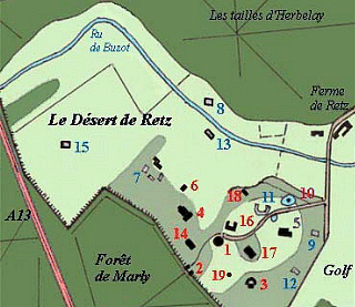 désert de retz, plan